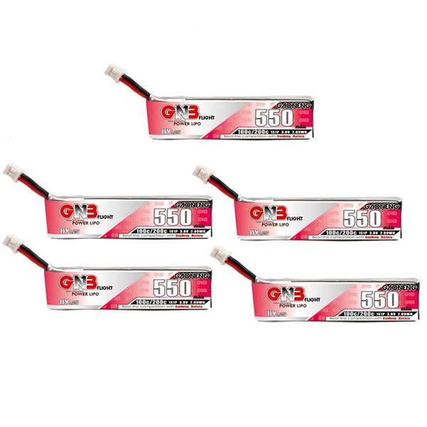 KINGDUO Lipo Batterien 5Stk - 3,8V 550mAh Für FPV Drohnen