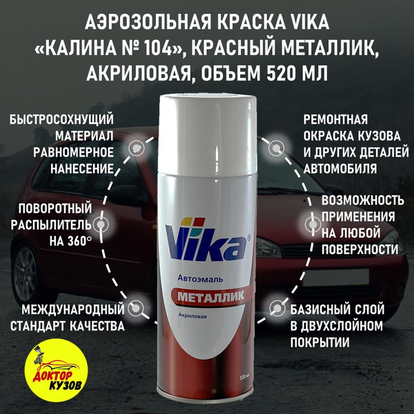 Краска автомобильная Vika по низкой цене с доставкой в интернет ...
