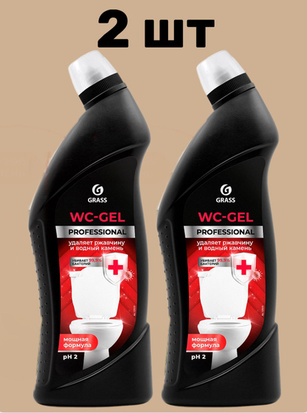 Характеристики 2 шт, Чистящее средство для сан. узлов "WC-gel ...