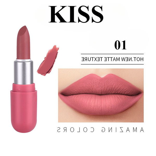 Характеристики Мини-капсульная матовая помада KISS, матовый бархатный ...