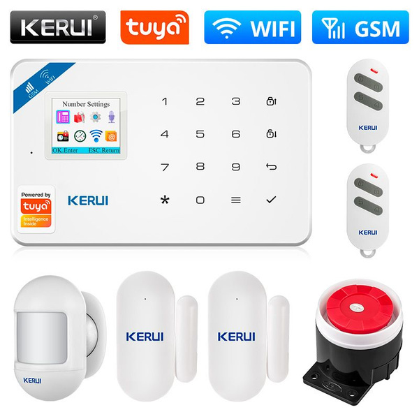 сигнализация KERUI Tuya Wi-Fi GSM, Беспроводная охранная сигнализация ...