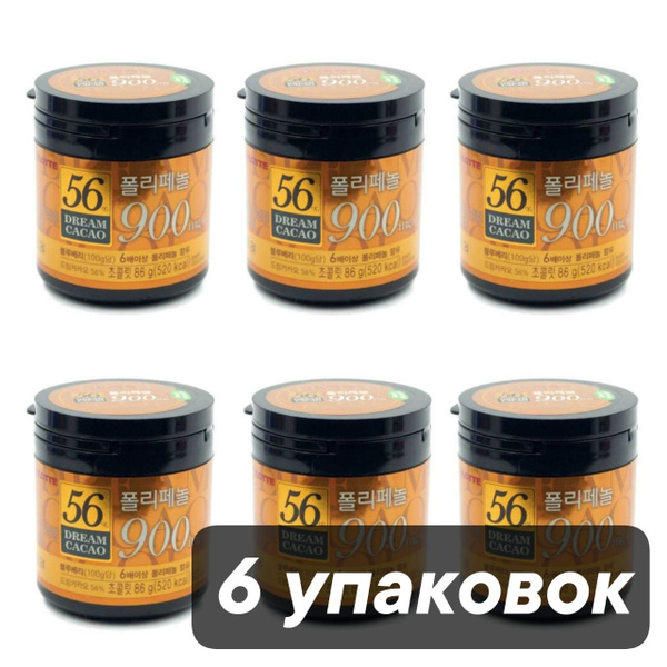 Lotte Dream Cacao Шоколад в кубиках Дрим Какао 56% 86 г 6 шт - купить с ...