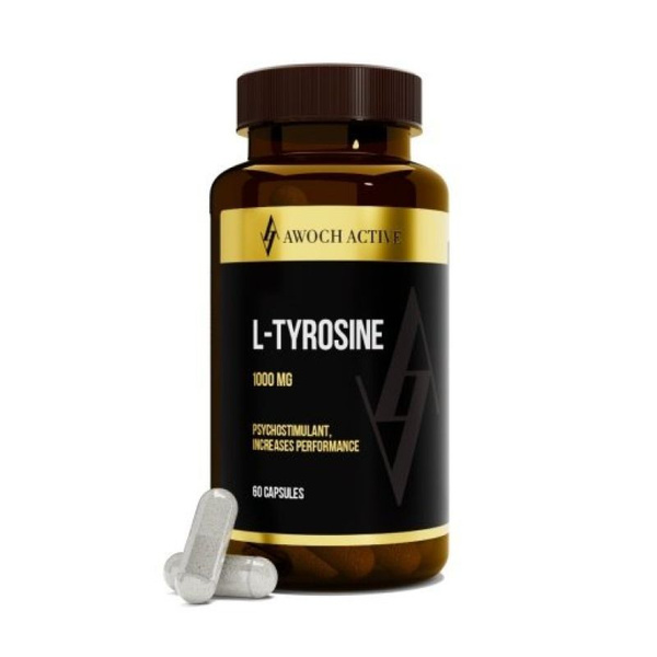 Аминокислота Тирозин Awochactive L-Tyrosine 60 капсул - купить с ...