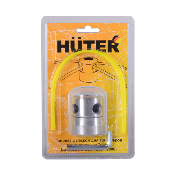 Катушка с леской Головка с леской (М10х1,25 LH) Huter металлическая ...