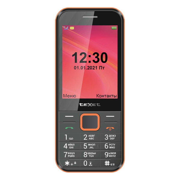 Мобильный телефон Texet TM-302 Black/Red, черный, красный - купить по ...