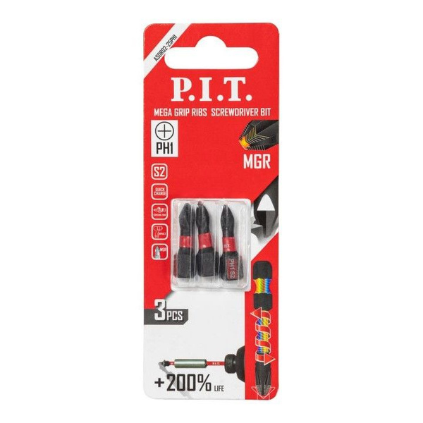 Бита P.I.T. Биты PH, 1/4", 25 мм - купить по низким ценам в интернет ...