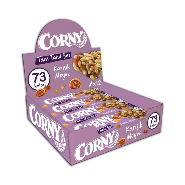CORNY Зерновой батончик Смешанные фрукты 12 x 20 гр - купить с ...