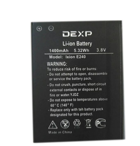 Аккумулятор для телефона DEXP Ixion E240 Strike 2 Original - купить с ...