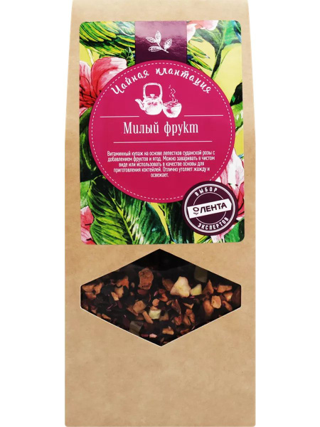 Чай травяной ЛЕНТА Милый фрукт ароматизированный, листовой, - купить с ...