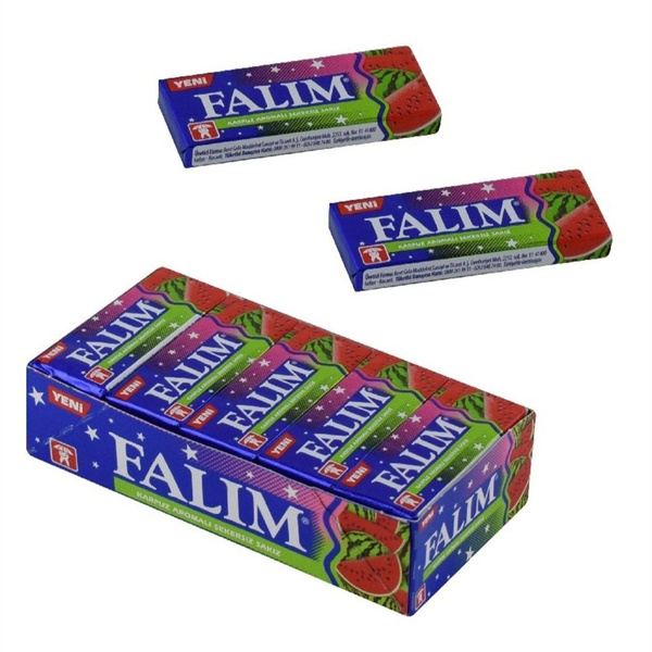 Falim Турецкая жвачка для скул 20п.х5 (140гр), жевательная резинка без ...