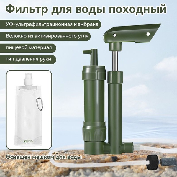 фильтр для воды походный, Корпус ручного насоса, основной корпус можно ...