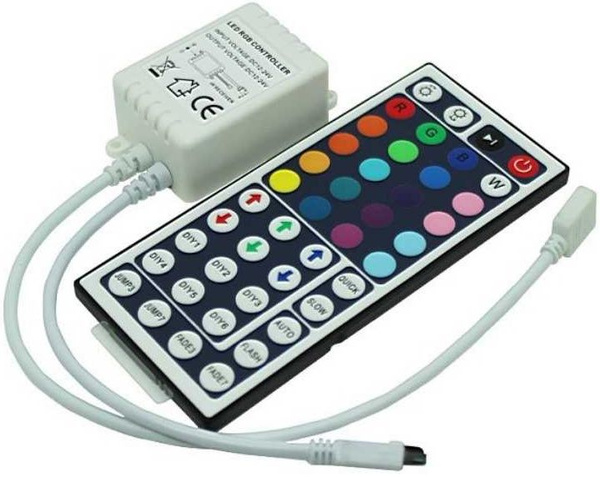 Контроллер светодиодной ленты LED RGB, пульт управления - купить с ...