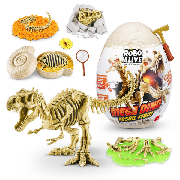 Zuru Robo Alive Mega Dino Fossil Find Surprise Egg / Живой Робо-Мега ...