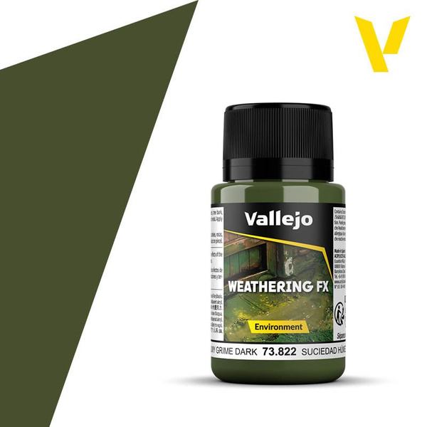 Краска Vallejo серии Weathering Effects - Slimy Grime Dark (40 мл ...