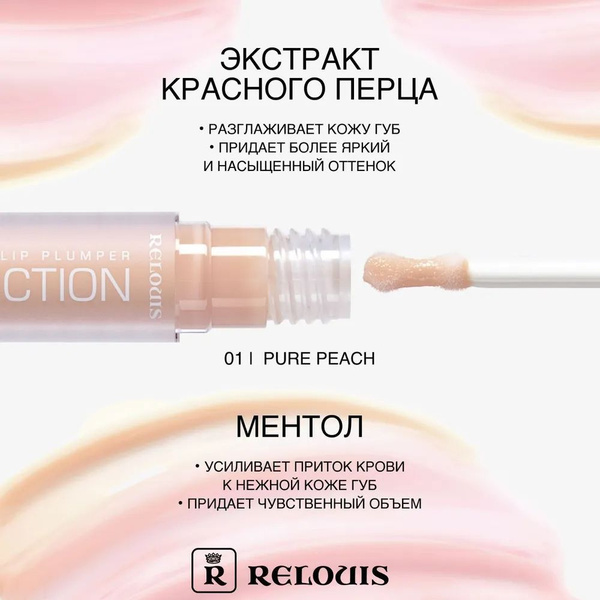 Плампер для губ Cool Addiction Lip Plumper RELOUIS №01 Pure Peach ...
