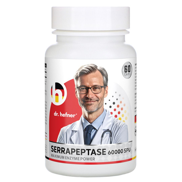 dr. HEFNER SERRAPEPTASE 60000SPU СЕРРАПЕПТАЗА 33MG 60 капсул - купить с ...