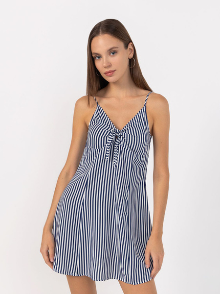 Сарафан H&M, цвет: белый, синий. 811398007. Размер XXS (38/40), Женский ...