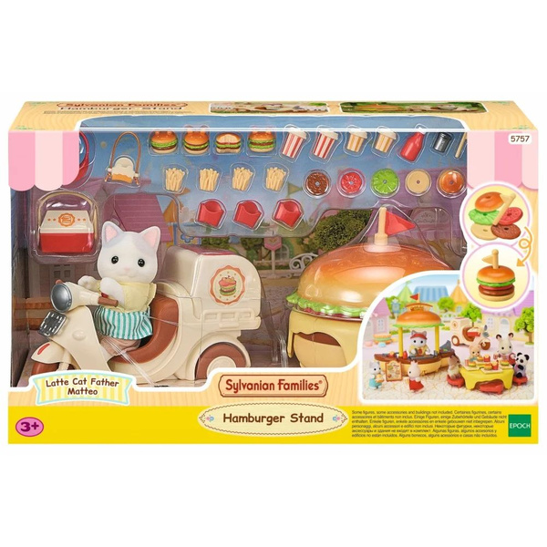 Sylvanian Families - Передвижной гамбургер-ресторан + фигурка котенка ...