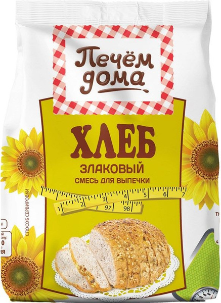 Смесь для выпечки Печем дома Хлеб злаковый, 500г купить на OZON по ...