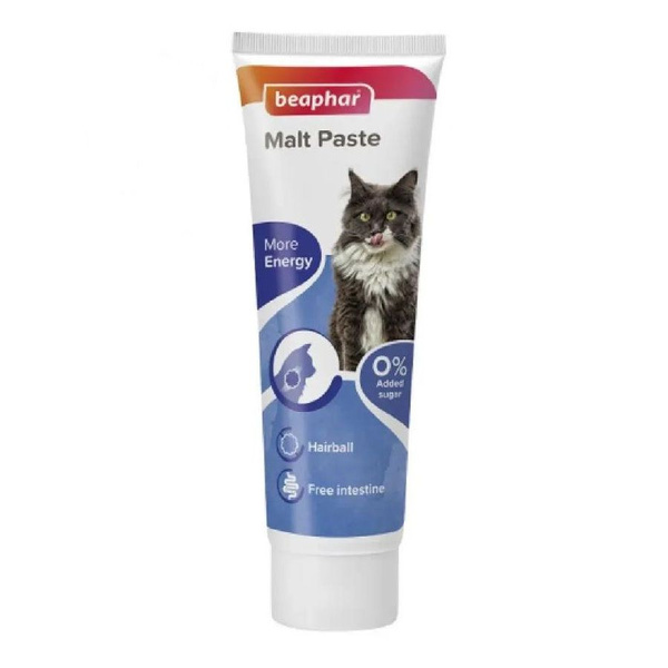 Мальт-паста для выведения шерсти Beaphar Malt Paste туба, 100 гр ...