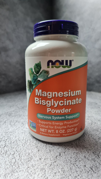 NOW Foods Magnesium Bisglycinate 227 g Нау фудс Магнезиум Бисглицинат ...