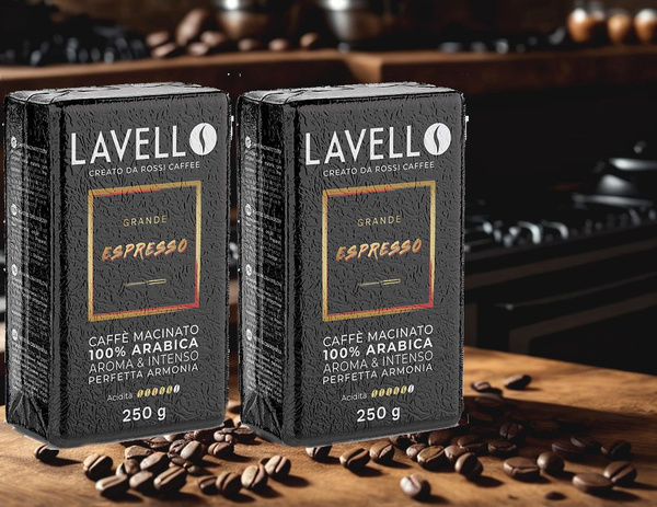 Кофе молотый арабика 100% LAVELLO Grande Espresso 250 гр. х 2 шт ...