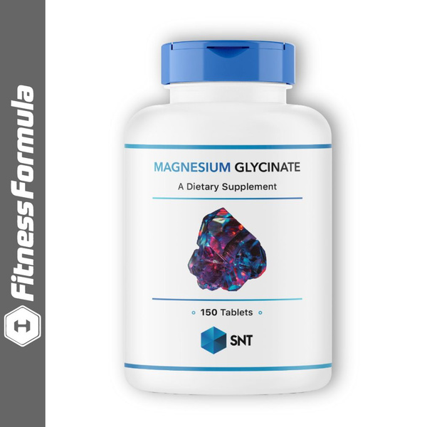 SNT Magnesium Glycinate 200 мг, 150 таблеток, Хелатная форма магния ...