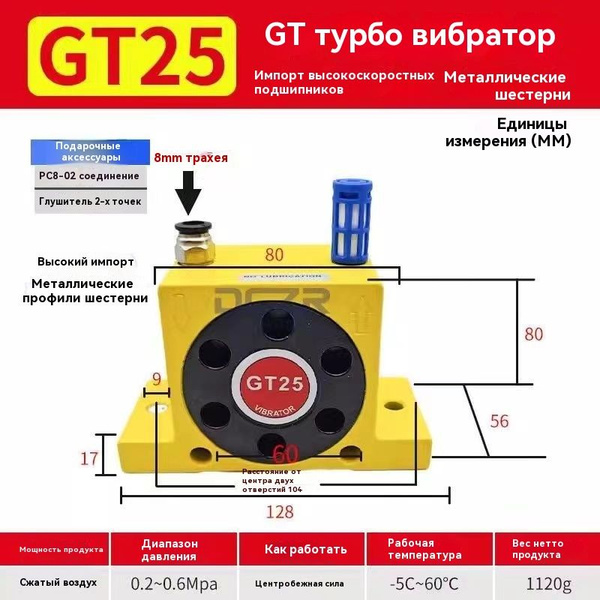 Пневматический вибратор-GT25 - купить с доставкой по выгодным ценам в ...