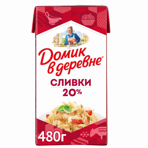 Сливки 20% 480 г, Домик в Деревне купить на OZON по низкой цене (146885660)