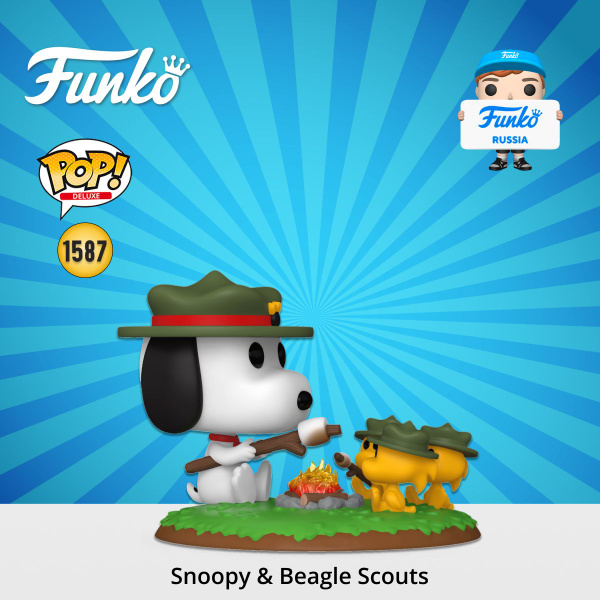 Figurine Funko Pop! Snoopy & Beagle Scouts Camping Deluxe - 18 Cm