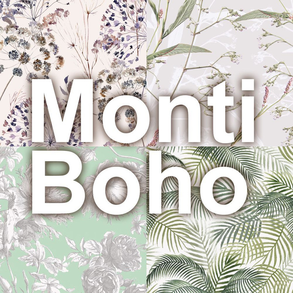 Образцы мебельной ткани Boho микровелюр. 4 дизайна 20x20 см купить на ...