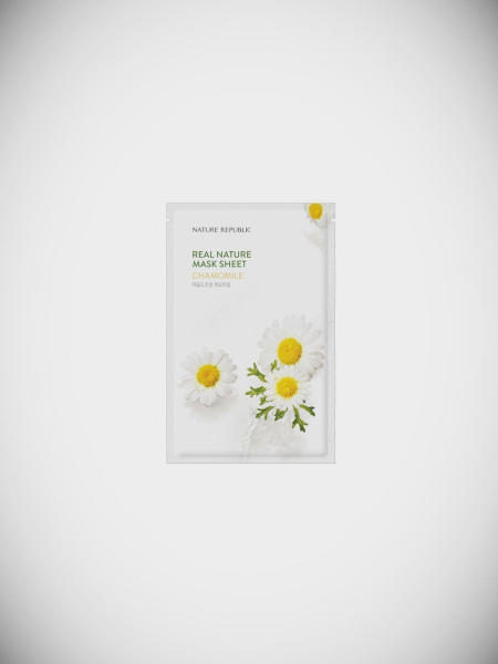 Тканевая маска для лица с экстрактом ромашки / Nature Republic, Real ...