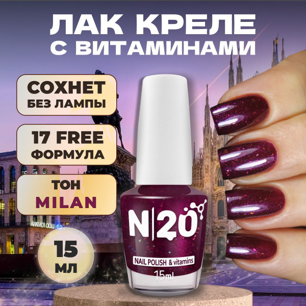 Блестящий лак для ногтей укрепление, Milan 15 мл купить на OZON по ...