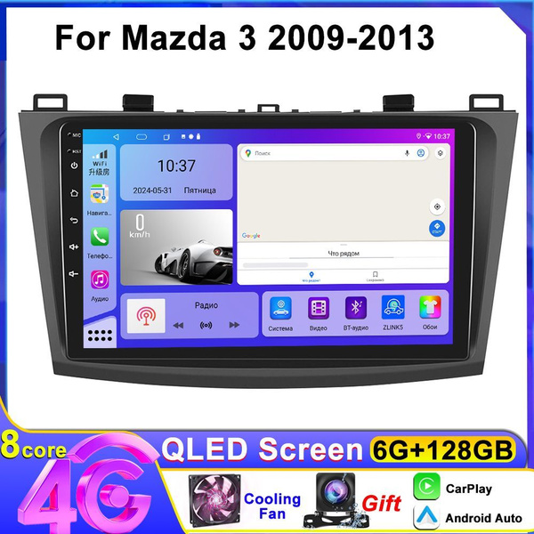 Магнитола для Mazda 3 BL 2009-2013, 8 ядерный процессор 6+128Гб ANDROID ...