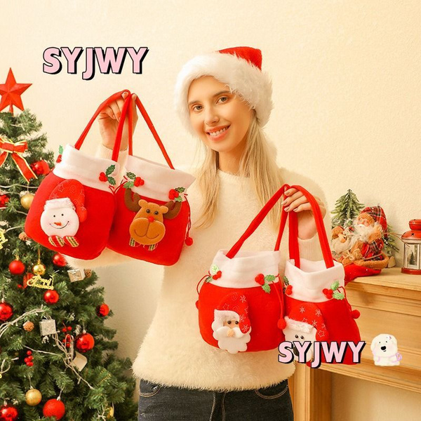 Рождественские и новогодние подарочные пакеты Apple Bags, 4 шт. купить ...