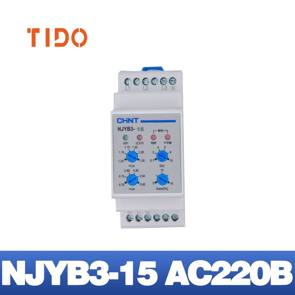Реле контроля фаз NJYB3-15 AC 220В, CHINT -1 шт купить на OZON по ...