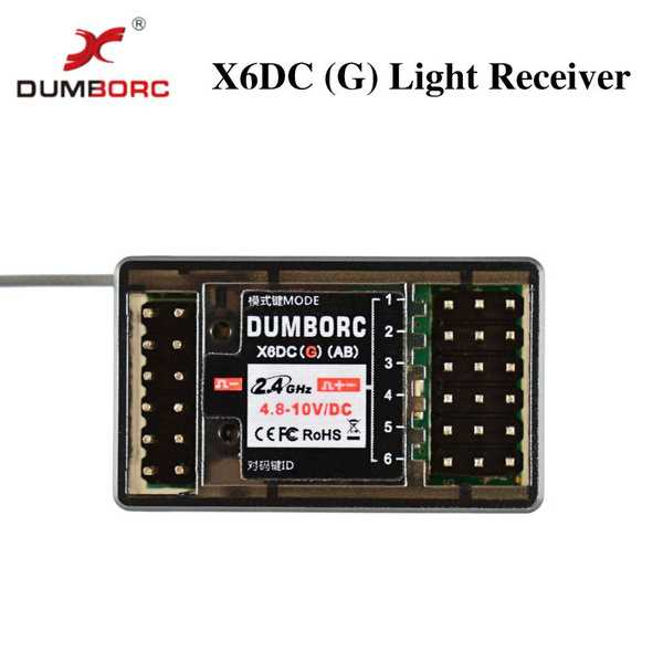 DUMBORC X6DC X6DCG 2,4G 6CH Приемник радиоуправления для передатчика X6 ...