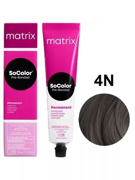 Matrix SoColor Pre-Bonded Перманентная краска, 4N купить на OZON по ...