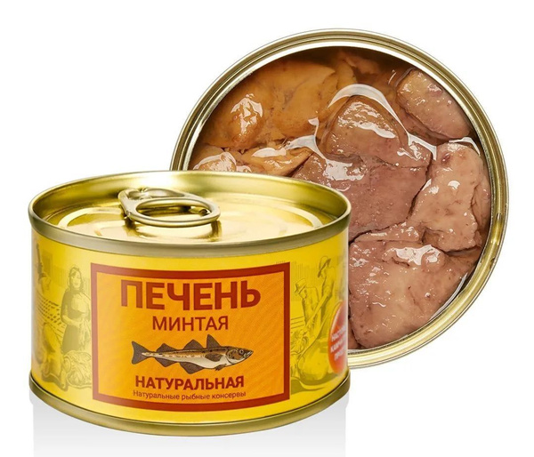 Печень Минтая натуральная "Камчаттралфлот", 8шт по 185г купить на OZON ...