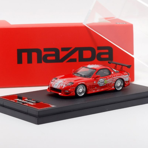 MAZDA RX-7 VEILSIDE PURPLE 599 PCS 1/64 SCALE DIECAST CAR