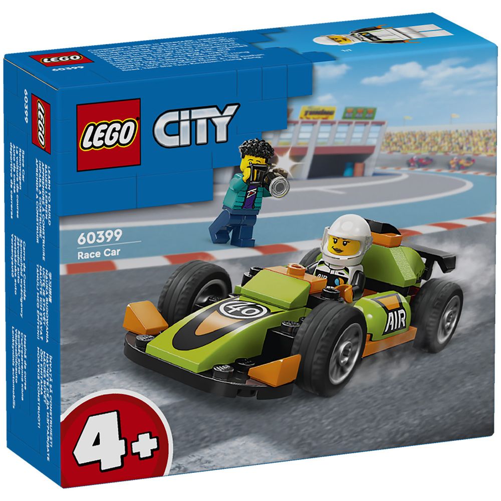 Конструктор LEGO City 60399 Зеленый гоночный автомобиль - купить с  доставкой по выгодным ценам в интернет-магазине OZON (1409999021)