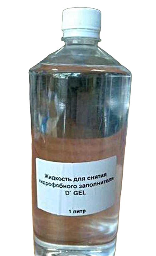 Чистящее средство Жидкость для снятия гидрофобного заполнителя DGel 1 л ...