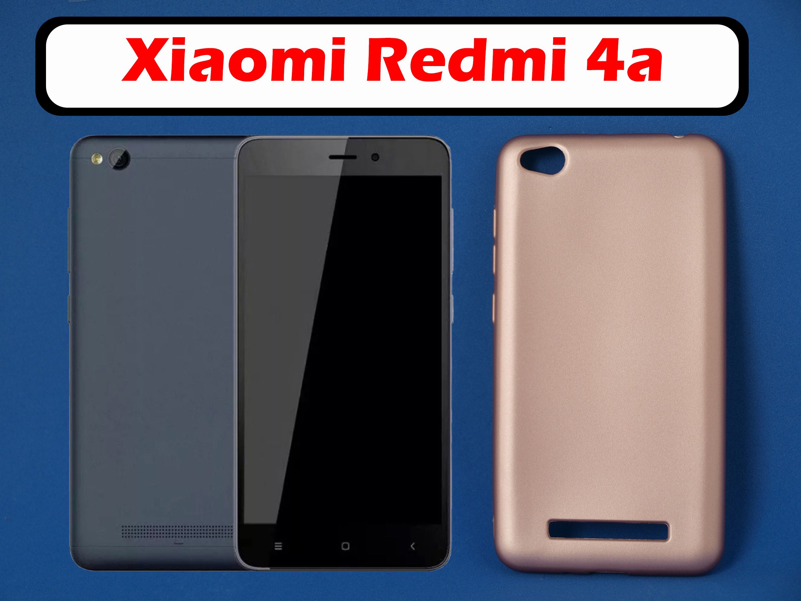 ЧехолнакладкадляXiaomiRedmi4AБронза,силикон