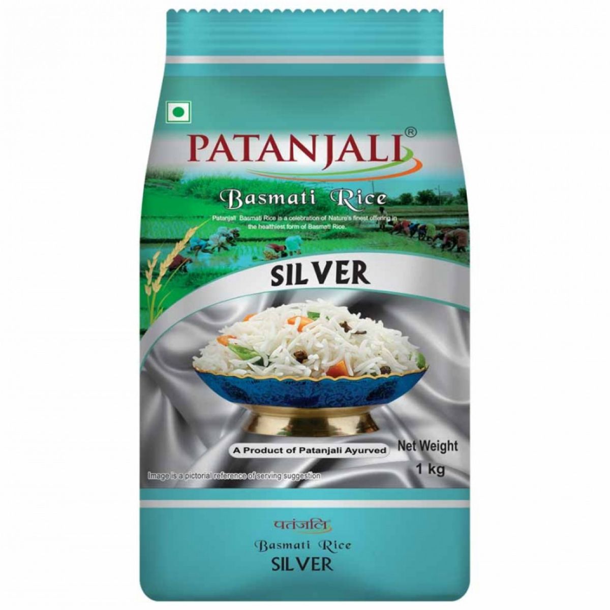 Рис Patanjali индийский Басмати Сильвер (Silver), 1 кг - купить с доставкой  по выгодным ценам в интернет-магазине OZON (1420917887)