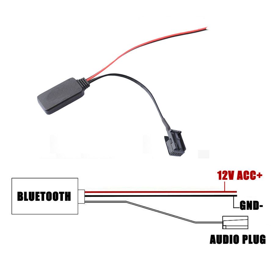 12PinBluetoothAUX-inАудиоМузыкальныйАдаптерДляBMWX5X3Z4E83E85E86E39E53