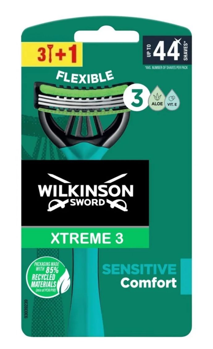 Одноразовый бритвенный станок Wilkinson Sword Xtreme 3 Sensitive, 4 шт.