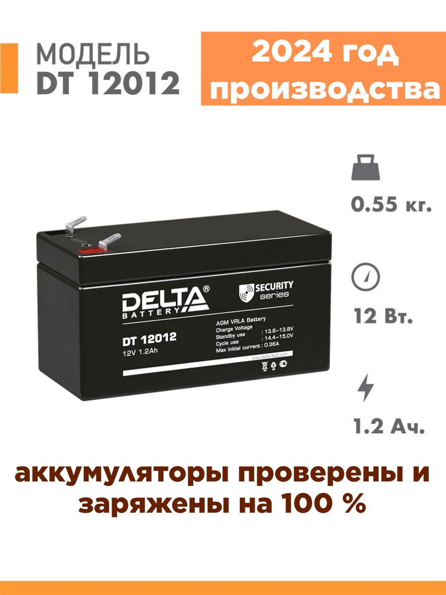 Аккумулятор Delta 12012 Купить