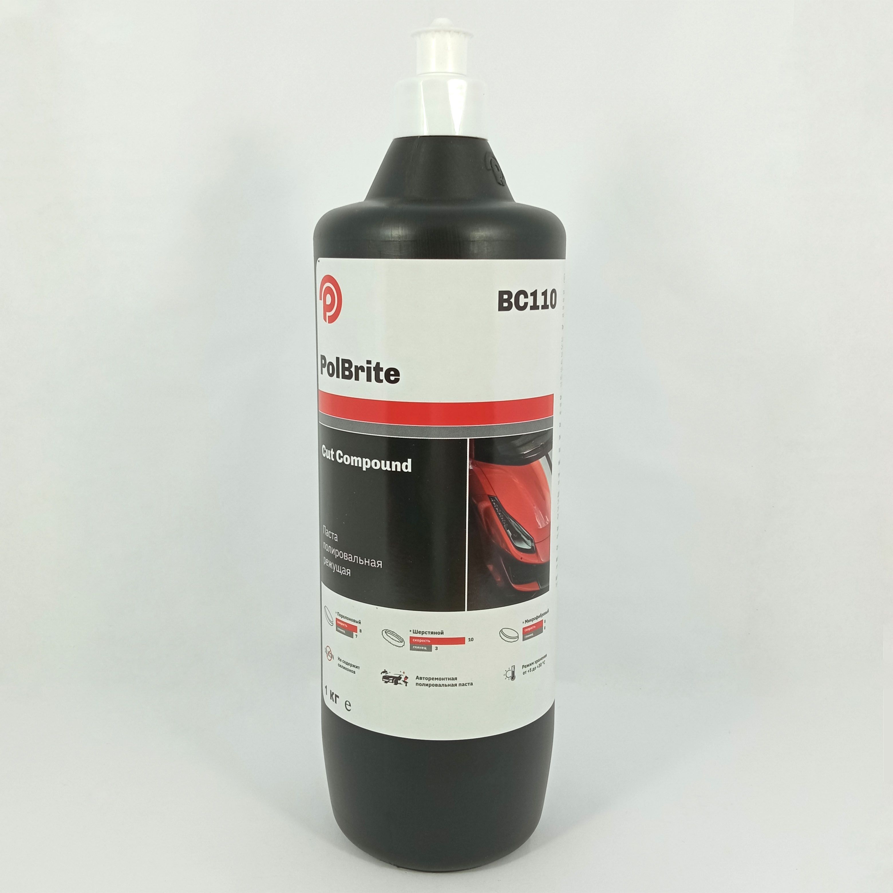 Паста полировальная PolBrite Cut Compound BC110 режущая 1кг