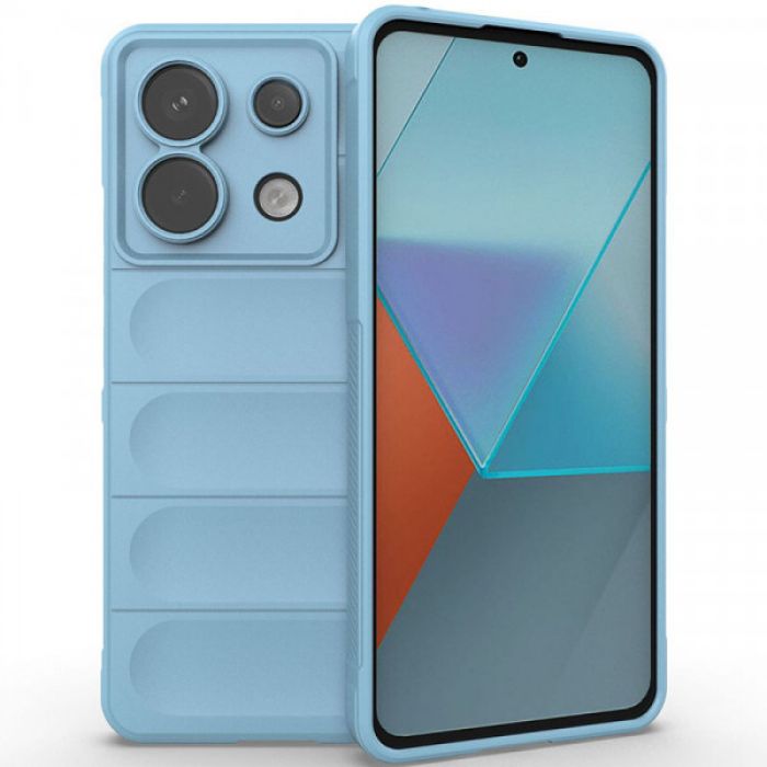 FlexSiliconeПротивоударныйчехолдляXiaomiRedmiNote13Pro5G/PocoX65Gсзащитойкамерыимикрофиброй