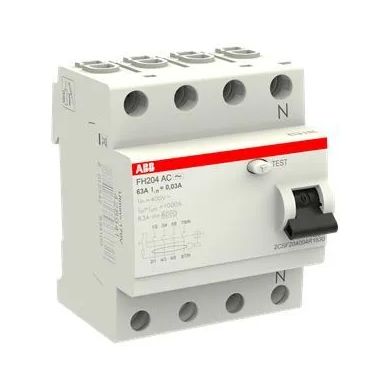 Устройство защитного отключения УЗО ABB FH204 63A/30mA типа АС 2CSF204004R1630